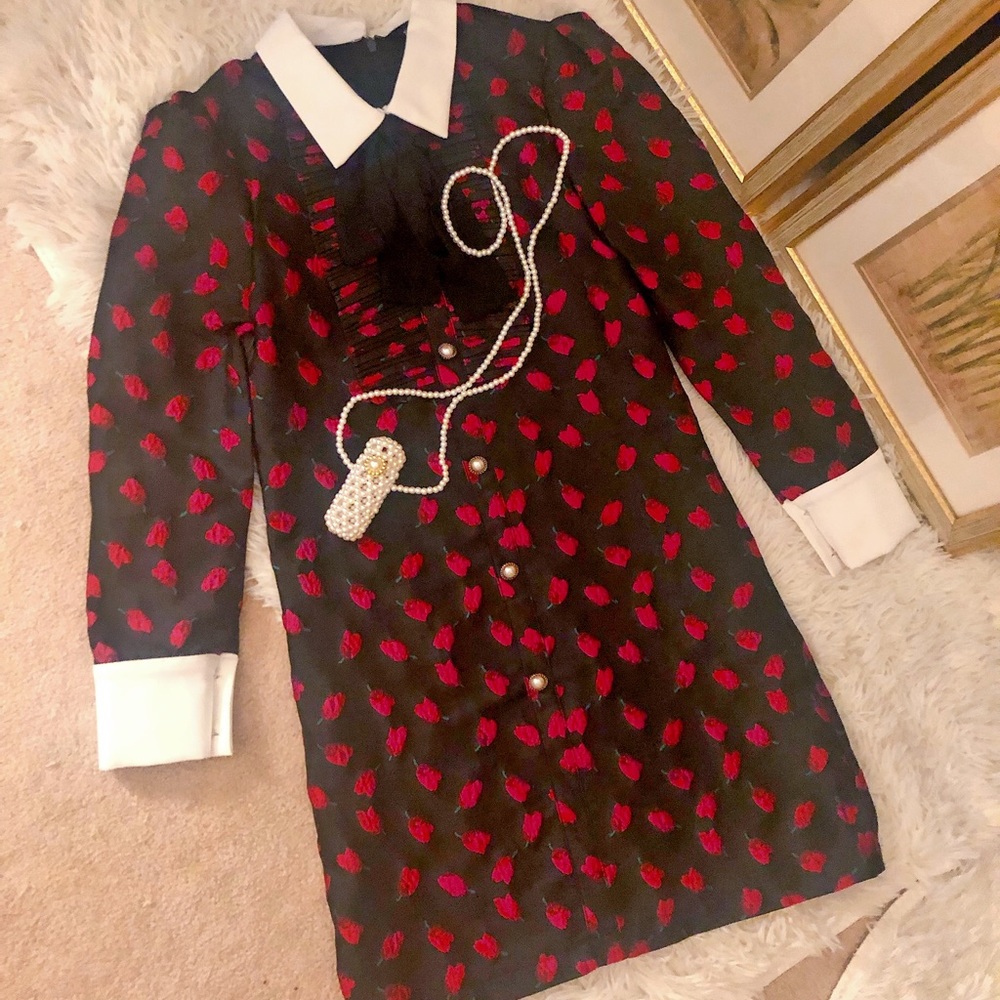 Sister Jane Rabbit Dress in Red as Roses